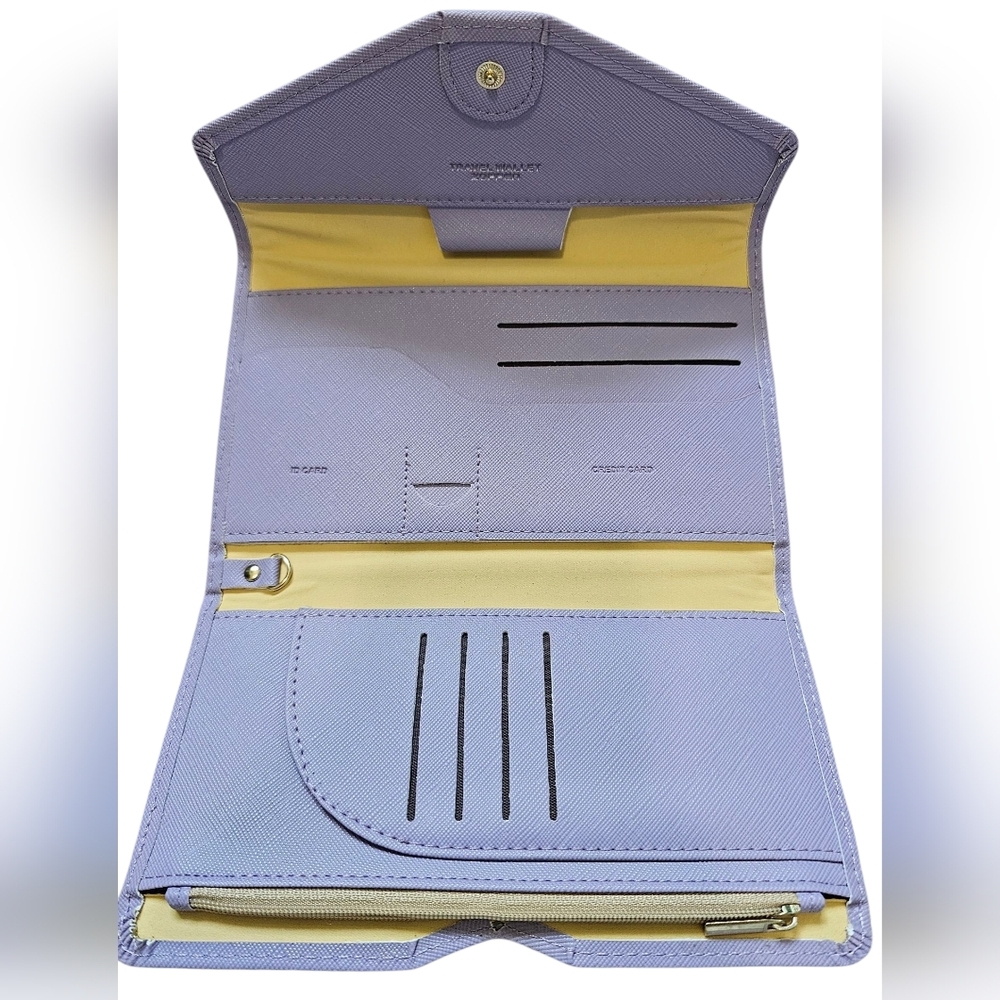 Zoppen Lavender Envelope Clutch Travel Wallet, New With Out Tags - Picture 4 of 5